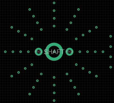 Foot print Rotary switch Tesla Custom