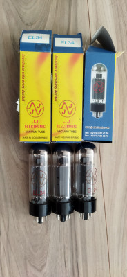 3* JJ EL34 ze selektované čtveřice v provozu 3h cena 690.-