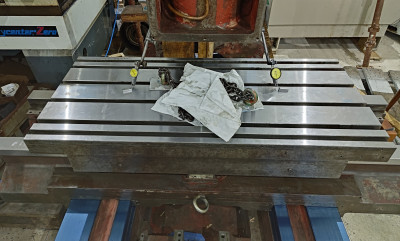 Hartford VMC 850 - Měření souběžnosti stolu a osy Y