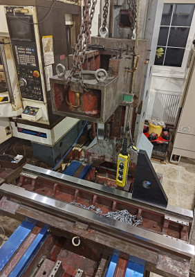 Hartford VMC 850 - Měření kolmosti os Z a X