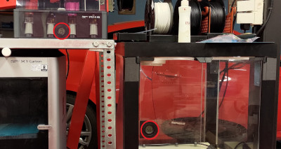 male porovani vlhkosti komory Bambulab AMS silicagel zasobniky vlhkomer teplomer.jpg