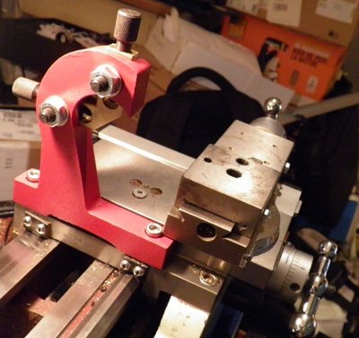 Pohled na instalovanou lunetu