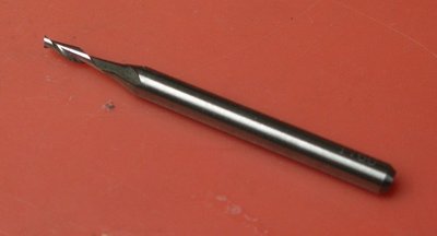 Dvoubřitá (nevroubkovaná) fréza (?), průměr 1.60mm