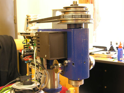 Pohled na budoucí ovládací skříňku.