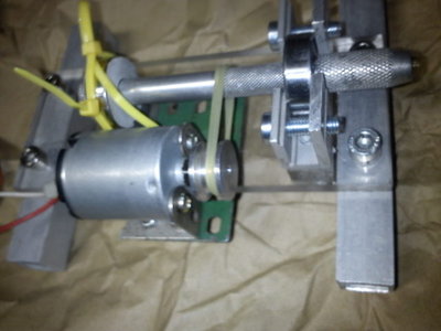 drziak vretana s vretenom home-made