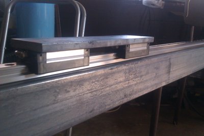 Spriahnutie vozíkov 25cm od seba pásovinou 60x10mm