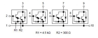 Vnutorne zapojenie budica MP4104