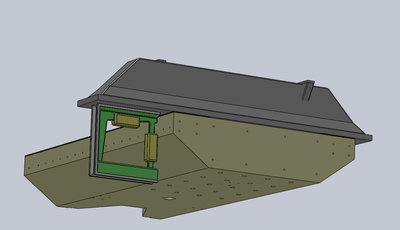 Postup zopakovaný v prednej časti lože - odliata polcha 3