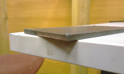 Otřepy na vyřezaném obdelníku Pl. 4mm<br />F1500   35A