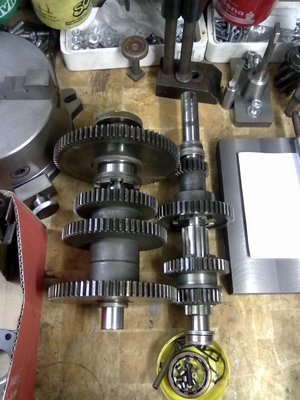 Vysypaný ložisko převodovky.