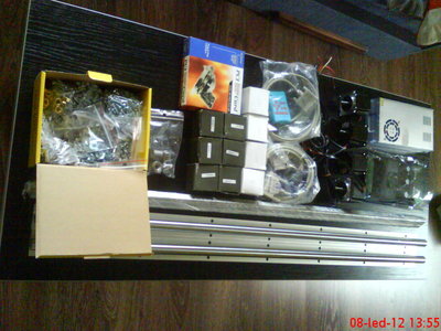 Nakoupený materiál.