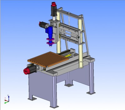 Třetí a doufám že poslední návrh CNC. Pojezdy 550x450x150(+50+50+50+50)