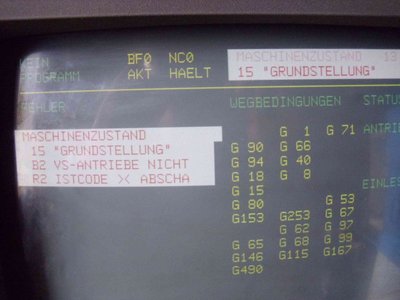 náhled monitoru po zapnutí hydrauliky