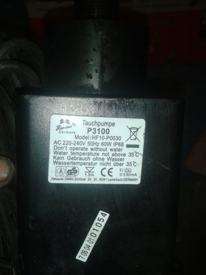 vodní pumpa 1000Kč