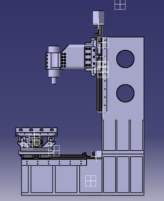 Bocny pohlad na zvarenci - Oproti jaklovej konstrukcii je pod osou Z a za osou Y zosilnenie na uroven vysky odmontovatelnych osi - zvysenie a tym lepsia stabilita stlpu.