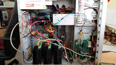 Zapojení CNC uvnitř PC