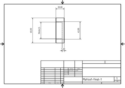 matice na vymezení vůle ložiska