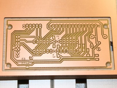 Čerstvě vyfrézovaná DPS