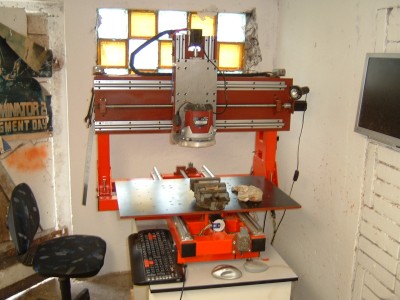 Aktuální stav frézky