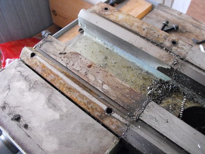 lože pod vřeteníkem na nově zakoupeném soustruhu...