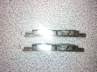 2 ks kolaje THK 9x5,5mm L=85mm + 4 voziky THK RSR9KM