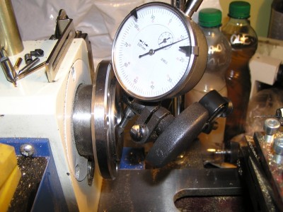 Meření vnitřku MKIII ve vřeteni