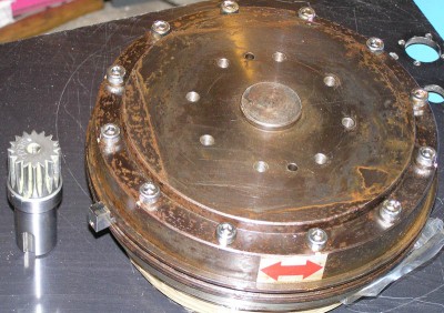 Prumer 250mm,15kg,150Nm,pastorek na motor.