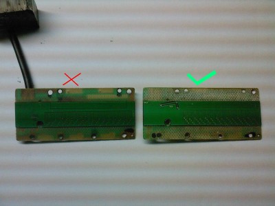 Rozdíl ploš.spojů funkčních a nefunkčních měřítek.