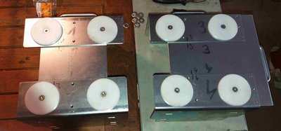 Pohled na kluzáky pojezdu