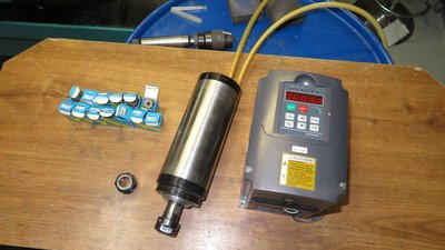 Vreteno 2,2kW s frekvenčným meničom a klieštinami