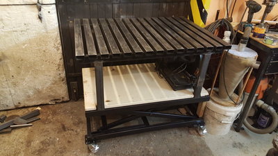 Pokusné uloženie zváracieho stola