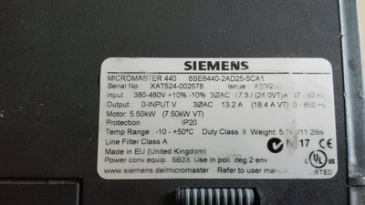 6SE6440-2AD25-5CA1 5,5kW