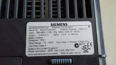 6SE6440-2AD22-2BA1 2,2kW