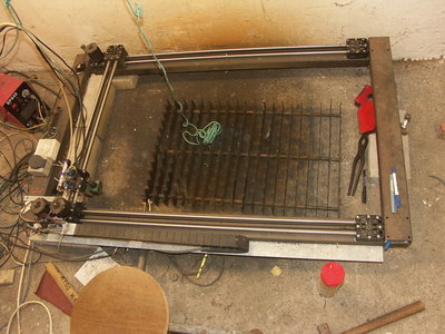 Celkový pohled na suport plazmového hořáku